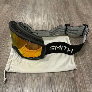 NEW Smith Optics Rhythm MTB Bike Goggles - Black with ChromaPop Red Mirror
